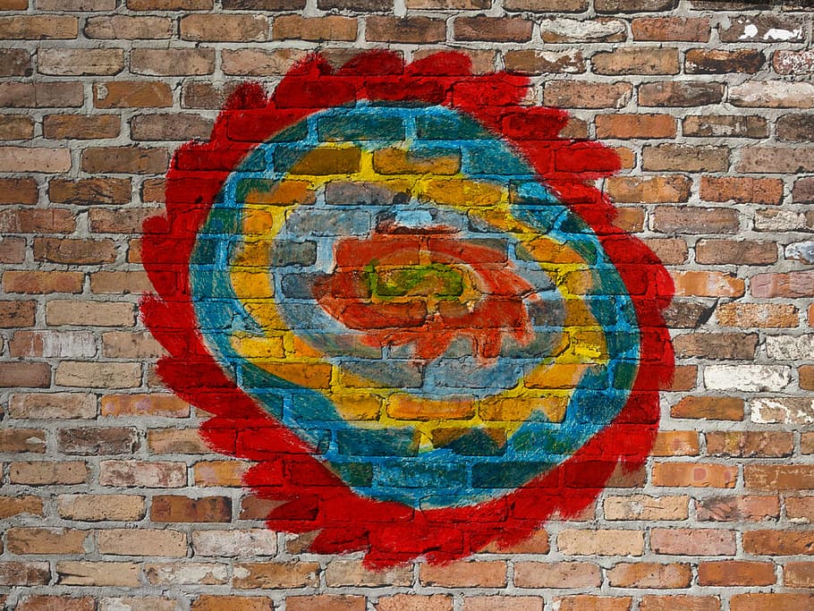 Graffiti, Wall, Colorful, Creativity, district, flag, brick HD wallpaper
