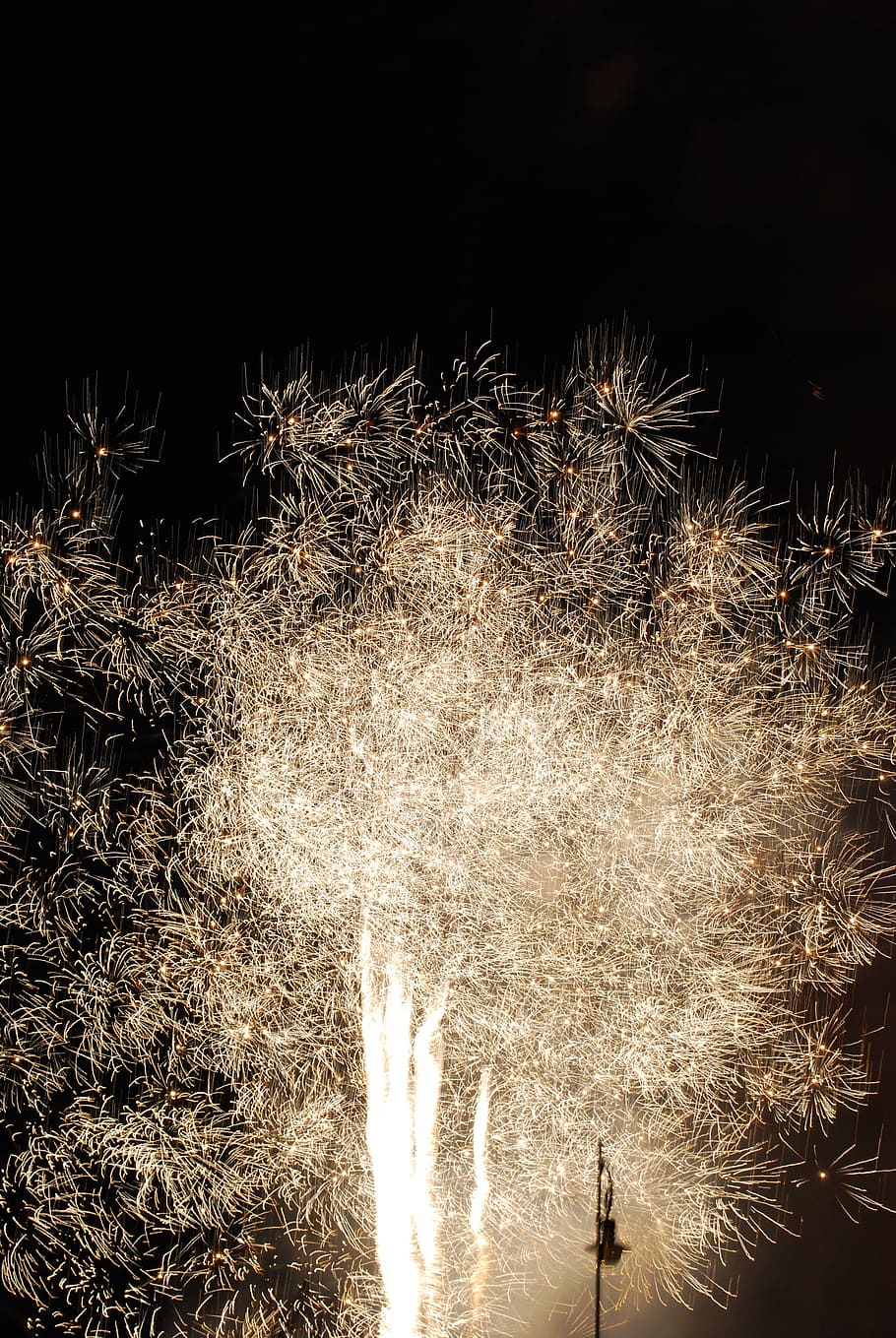 fireworks, valencia, failures, crida, night, illuminated, nature, HD wallpaper