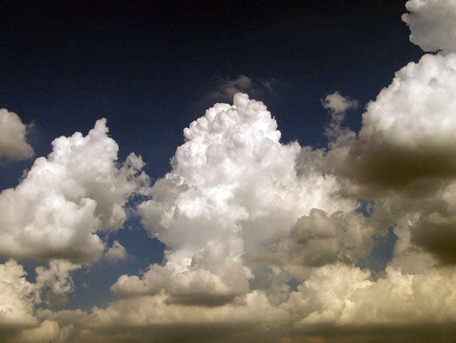 Clouds, Sky, Blue, Weather, Climate, rain, cumulus, atmosphere HD wallpaper
