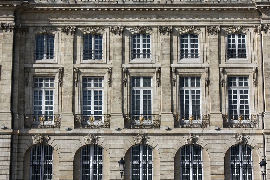 architecture, bordeaux, building facade, windows, building Exterior HD wallpaper