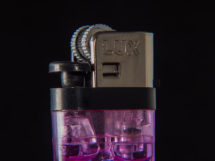 lighter, disposable lighter, purple, metal, studio shot, technology HD wallpaper
