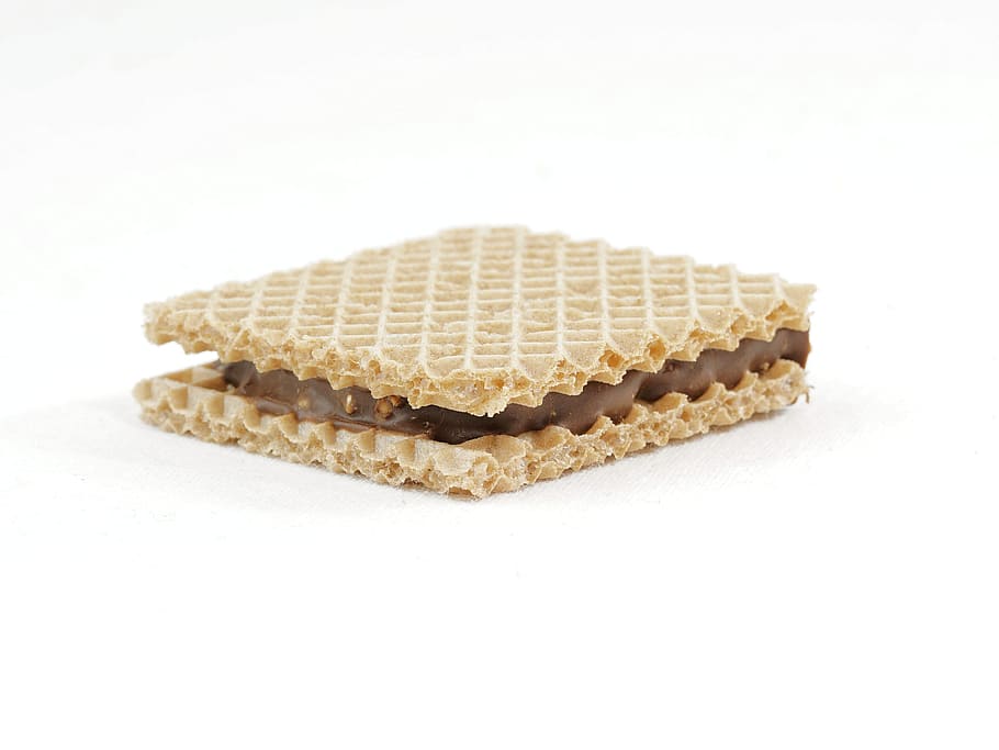 waffle, biscuit, sweet, chocolate, dessert, nibble, delicious HD wallpaper