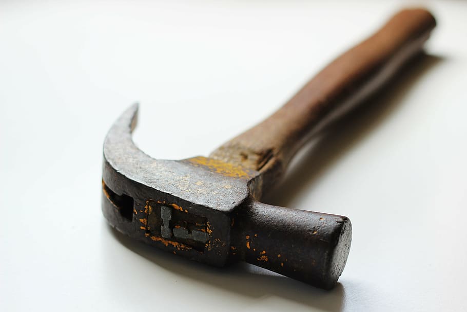 black hammer, white, tool, equipment, repair, carpenter, build HD wallpaper