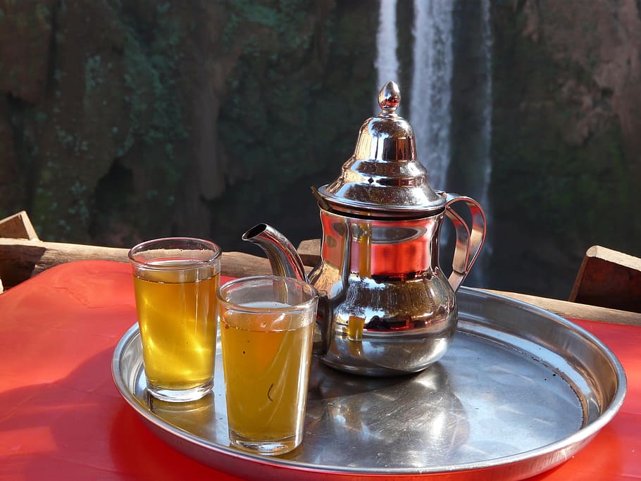 Tee, Waterfall, Teapot, Breakfast, food and drink, refreshment HD wallpaper
