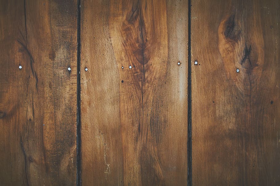 brown wooden board, untitled, slat, plank, floor, wood - material, HD wallpaper
