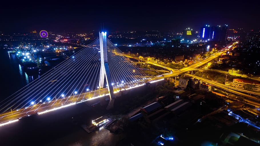 Canton, Empty, Shoot, Crane, Hole, Bridge, empty shoot, crane hole bridge HD wallpaper
