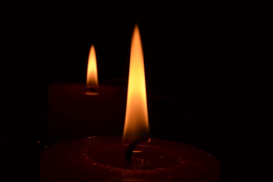 candle, flame, candles, fire, darkness, light, burn, wax, burning HD wallpaper
