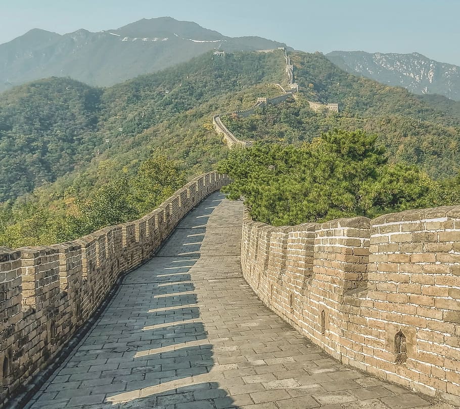 Great Wall of China, the chinese wall, wall in china, architecture, HD wallpaper