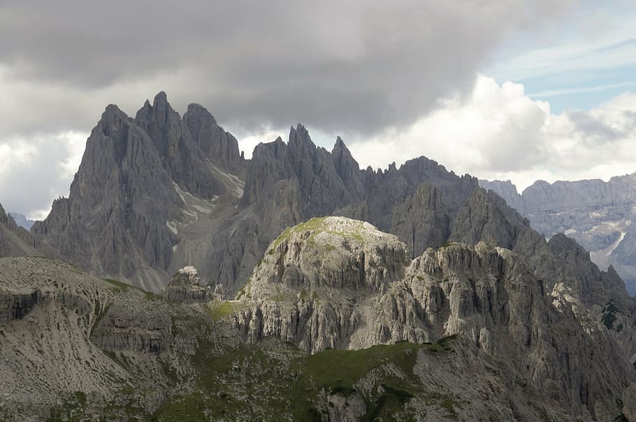 the dolomites, the alps, tre cime di lavaredo, italy, mountains