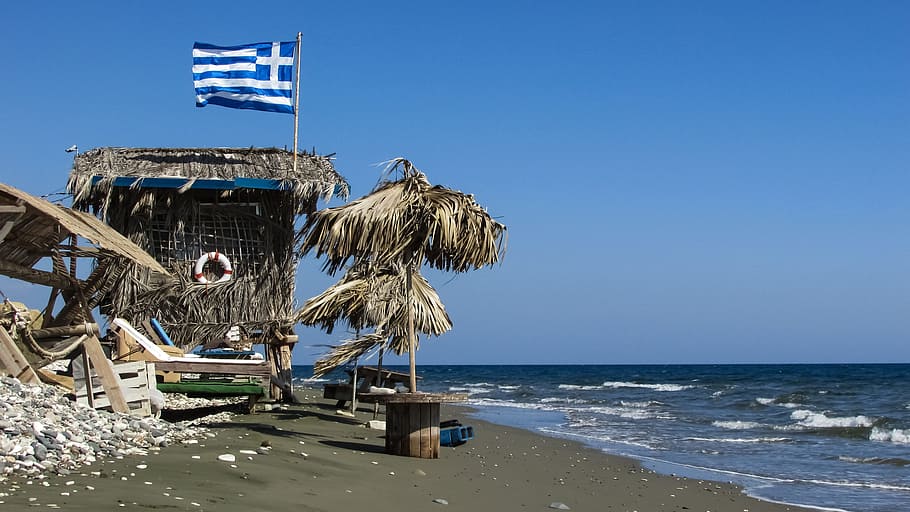 Hut, Rough, Beach, Hippie, Freedom, autumn, cyprus, sea, outdoors HD wallpaper