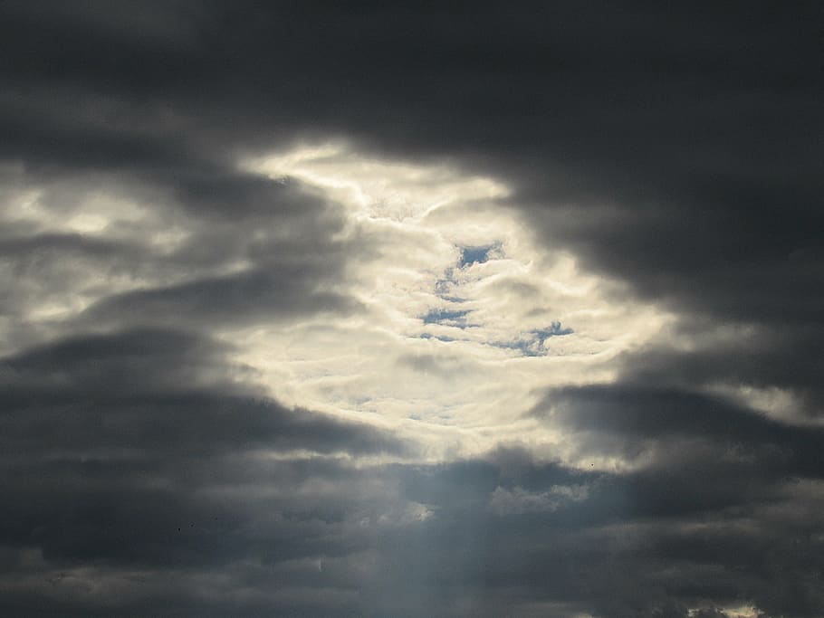 storm clouds, sky, dark clouds, forward, front, covered, cloud - sky HD wallpaper