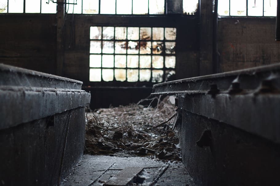 untitled, warehouse, windows, old, dust, industrial, railway HD wallpaper