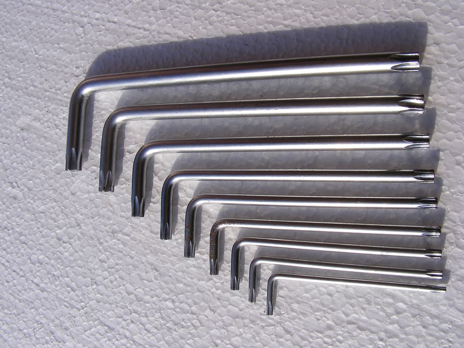 equipment, fix, folding, key, repair, set, star, tools, metal HD wallpaper