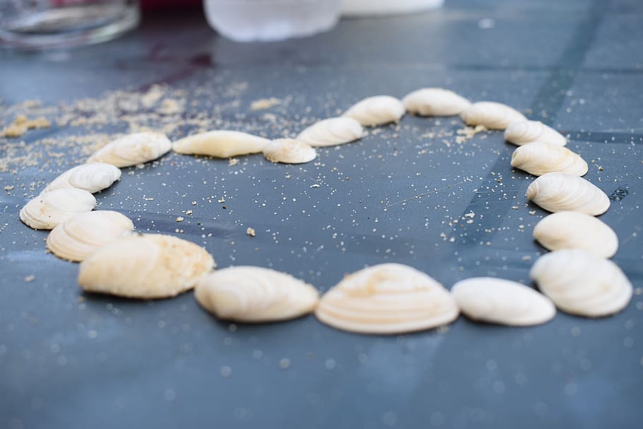 heart, shell, love, food and drink, no people, close-up, large group of objects HD wallpaper