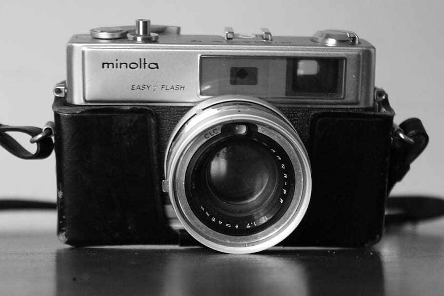 Paparazzo, Minolta, Camera, Lens, objective, analog picture HD wallpaper