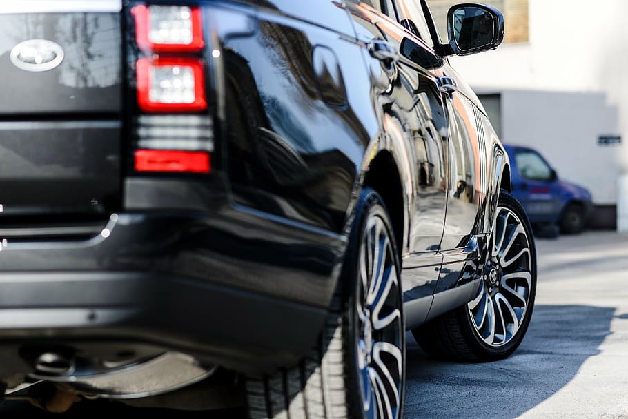 black Ford SUV on road, range rover, car, truck, vehicle, land HD wallpaper