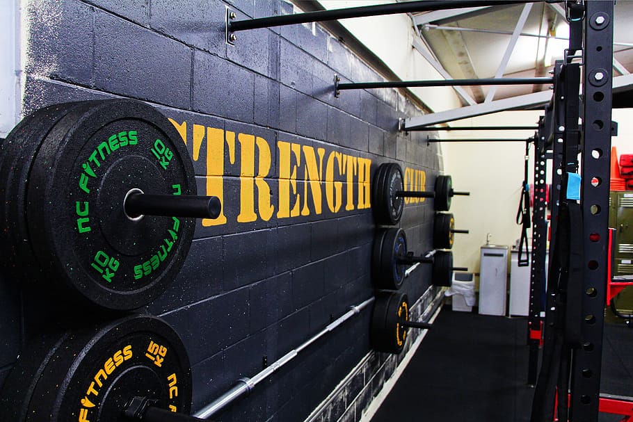 fitness, weights, exercise, training, equipment, lifting, no people HD wallpaper