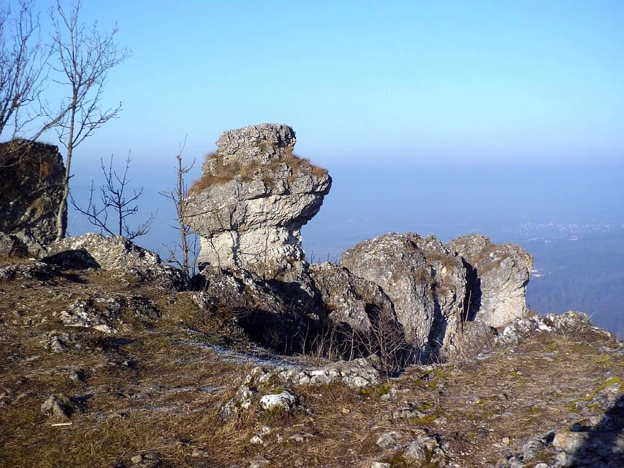 nature, rock, landscape, stone, stone formation, walberla, upper franconia HD wallpaper