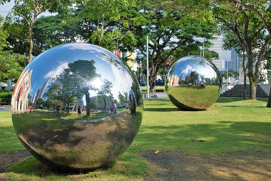 spherical, ball, universe, planet, grass, travel, environment HD wallpaper