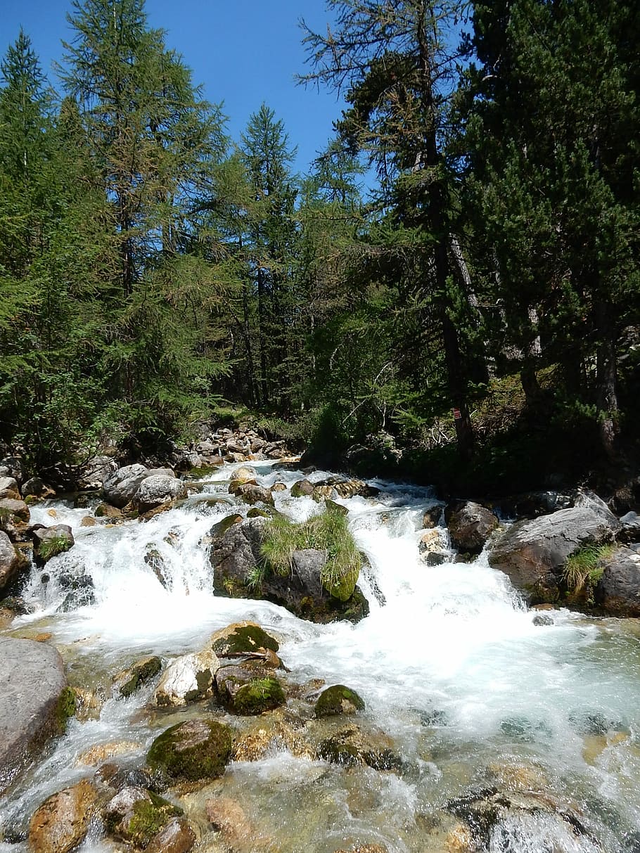 River, Mountain, Landscape, Rocks, stones, torrent, valle stretta HD wallpaper