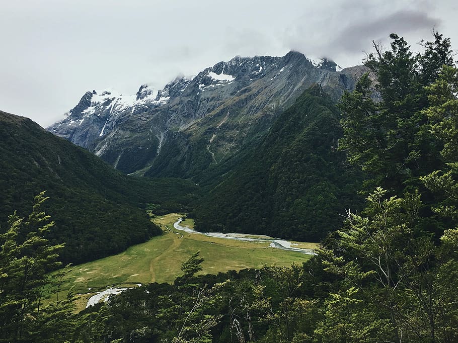 panoramic photography of mountain, landscape photography of mountains HD wallpaper