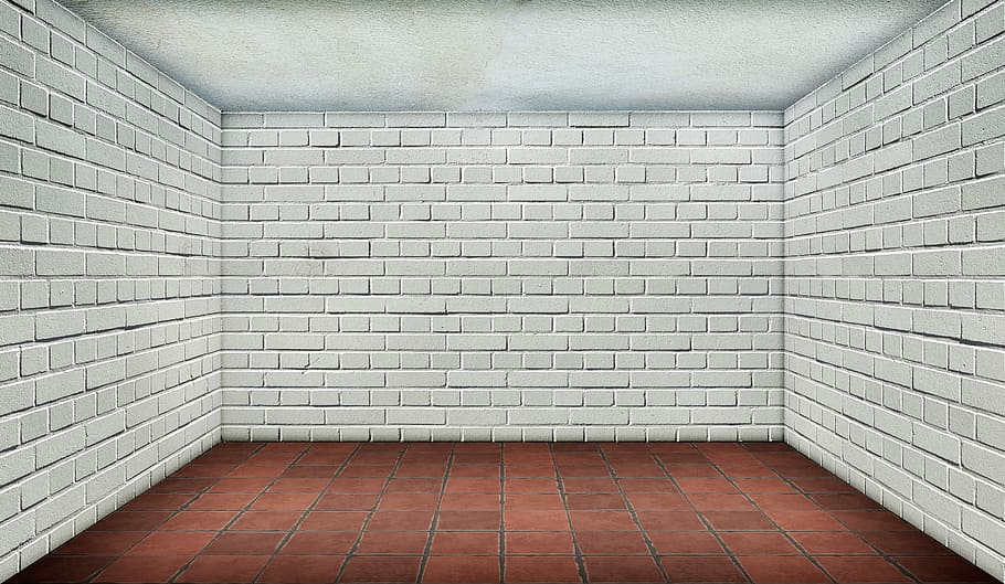 HD wallpaper: gray bricks wall, space, empty, white, interior, tiles, floor  tiles | Wallpaper Flare
