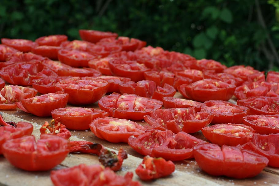 tomatoes, sun-dried tomatoes, use dried apricots tomato, food, HD wallpaper