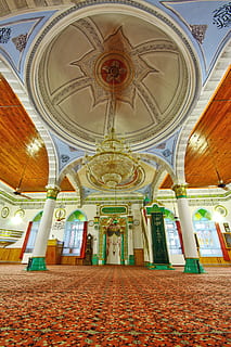 cami, dome, architecture, muslim, travel, perspective, composition HD wallpaper