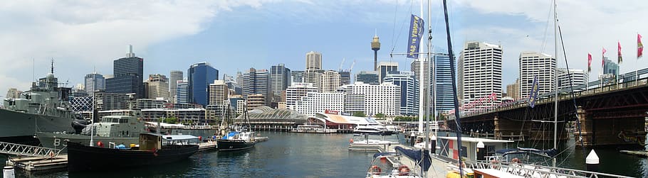 australia, sydney, port, panorama, architecture, cities, sydney skyline HD wallpaper