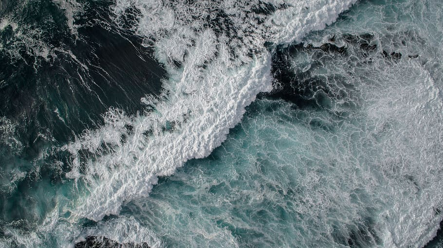 sea, ocean, water, waves, no people, beauty in nature, motion HD wallpaper