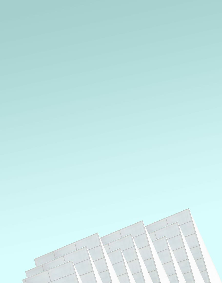white paper illustration, building, architecture, wall, blue HD wallpaper