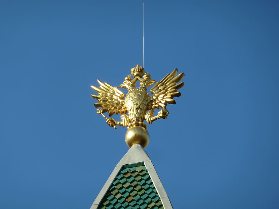 russian, double eagle, symbol, empire, history, emblem, gold HD wallpaper