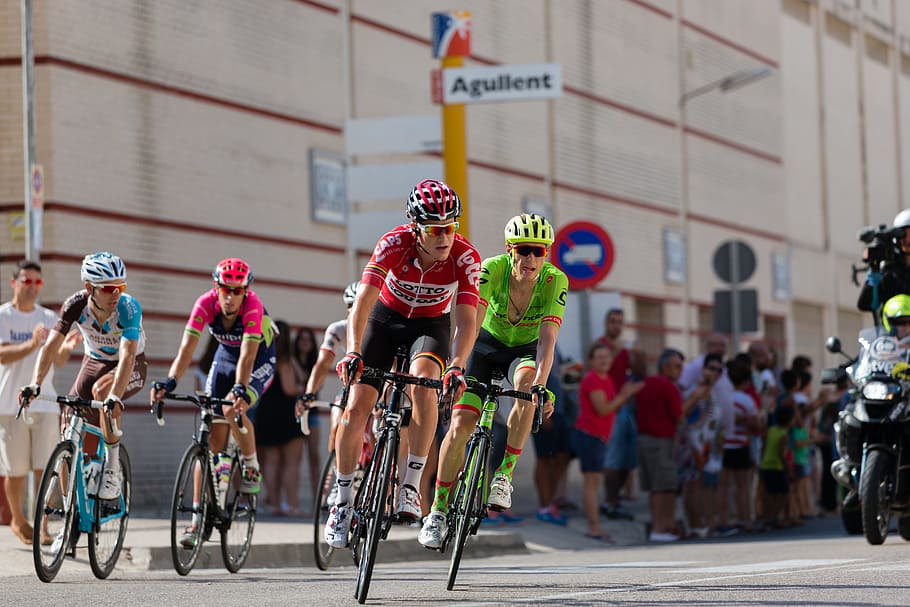 return, cyclist, spain, the turn, bicycle, sport, city, group of people HD wallpaper
