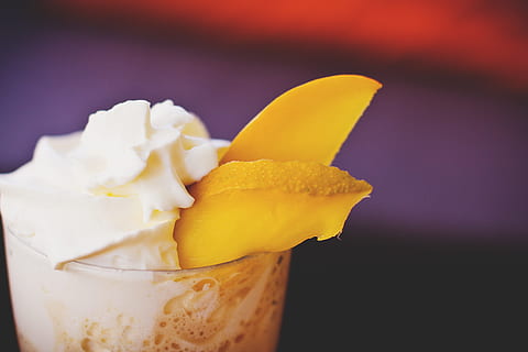 food, drinks, cafe, closeup, coffee, cold, cool, cream, frappe HD wallpaper