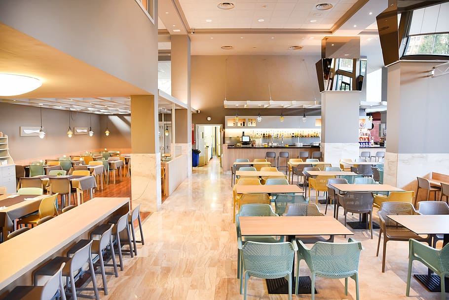 restaurant, relax, summer, table, seat, chair, furniture, cafe HD wallpaper