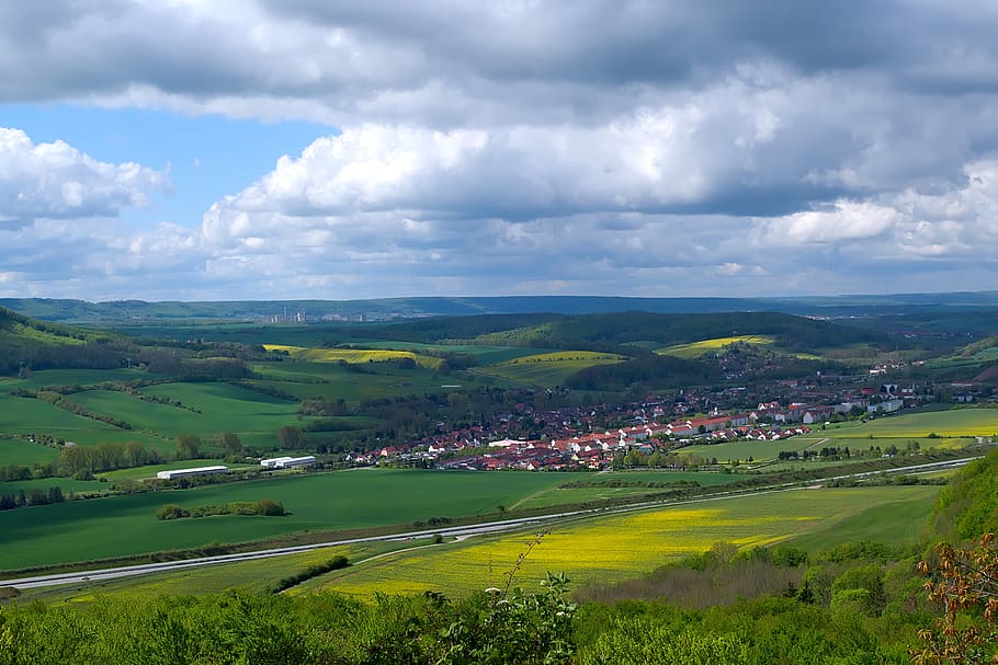 landscape, fields, panorama, scenic, clouds, cloud - sky, scenics - nature HD wallpaper