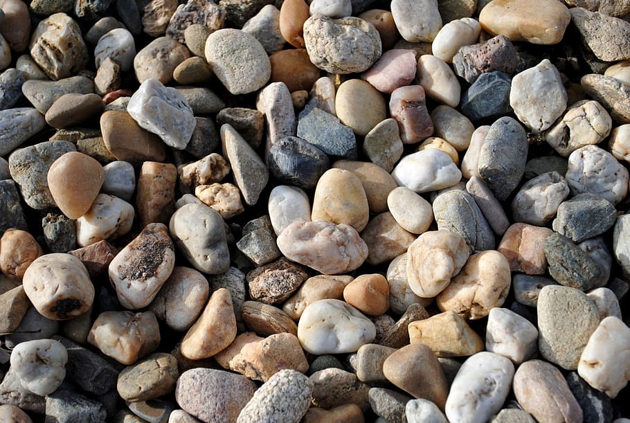 stones, pebbles, layer, solid, stone - object, rock, full frame HD wallpaper