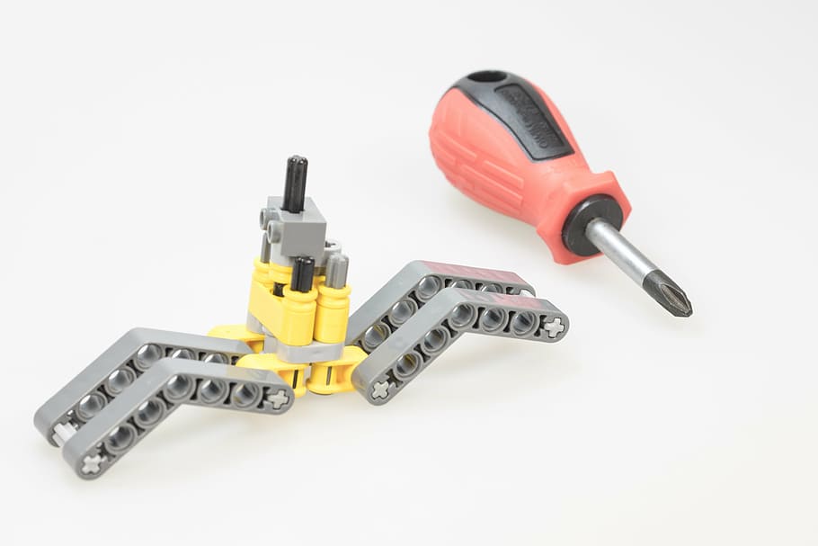screwdriver, tool, craft, red, phillips, metal, head, background HD wallpaper