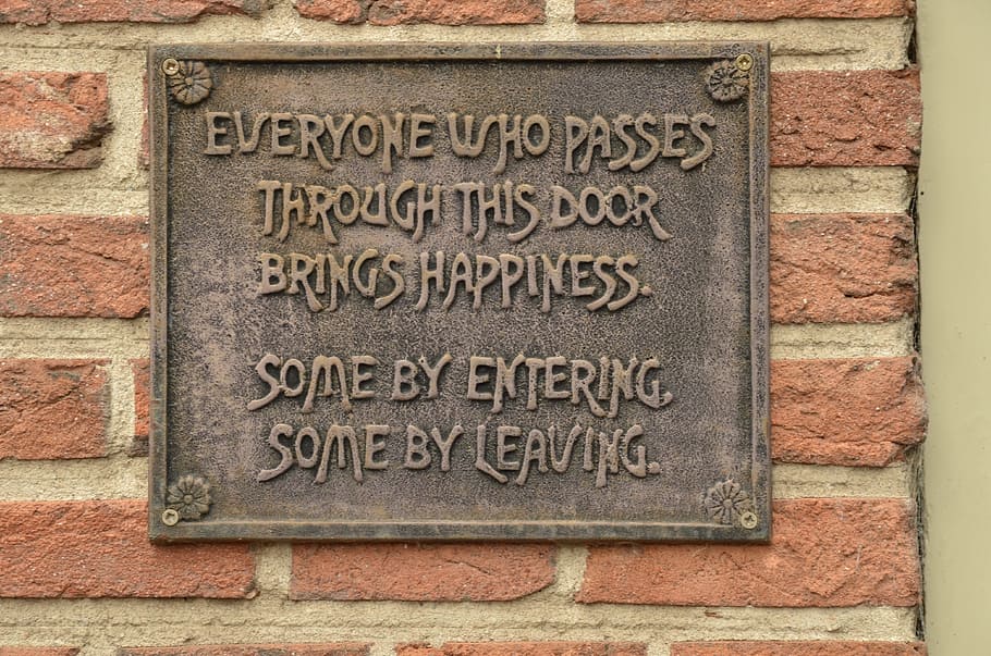 Board, Shield, Text, Wall, Luck, funny, welcome, brick wall HD wallpaper