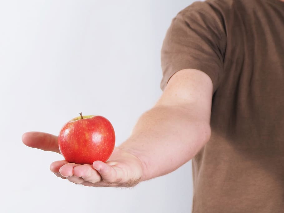 apple, red, fruit, healthy, frisch, vitamins, fruits, sweet HD wallpaper