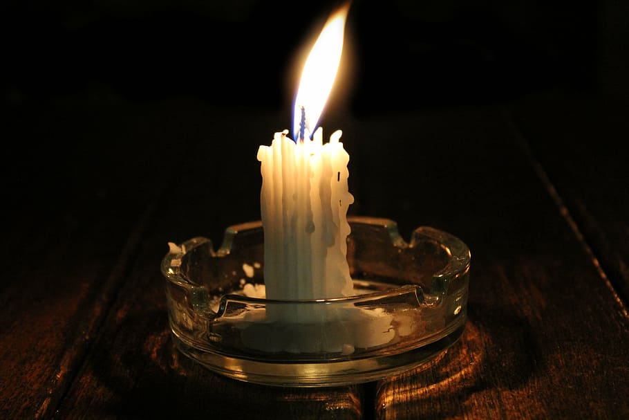 candle, night, light, fire, burning, flame, fire - natural phenomenon HD wallpaper