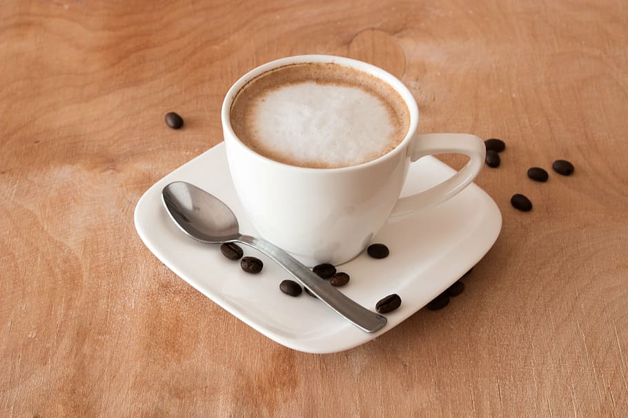 coffee, teacup, coffee beans, coffee - drink, coffee cup, mug HD wallpaper