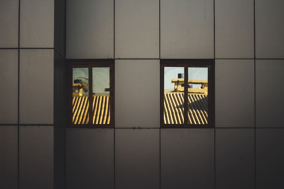 wall, tiles, window, frame, glass, architecture, indoors, built structure HD wallpaper