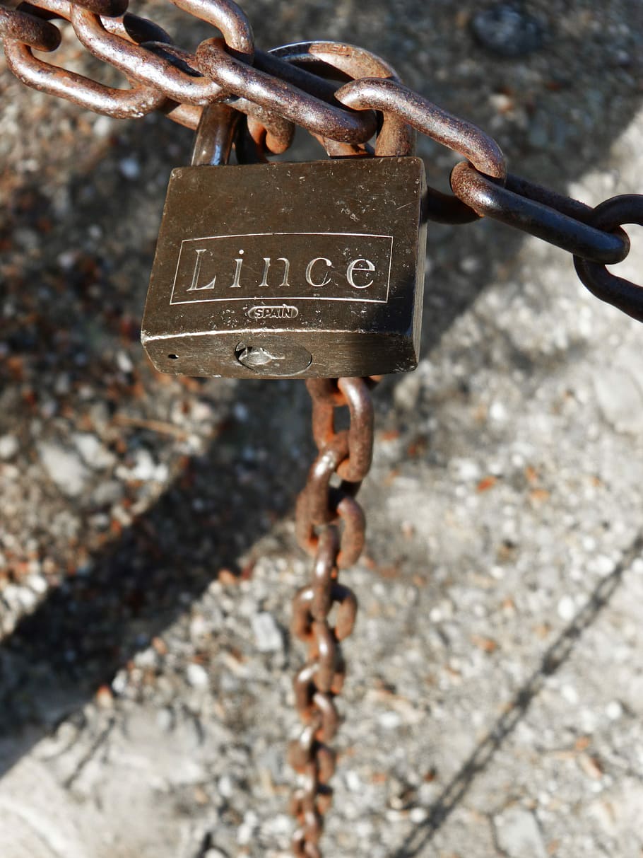 Padlock, String, Symbol, Closed, metaphor, text, chain, day HD wallpaper
