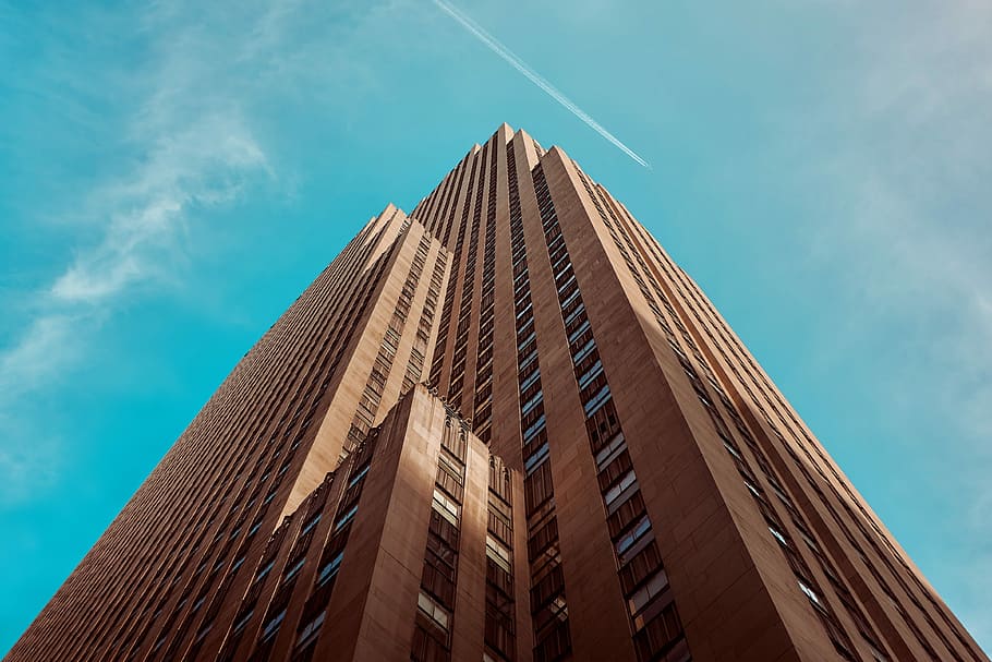 photo of brown high-storey building, skyscraper, architecture, HD wallpaper