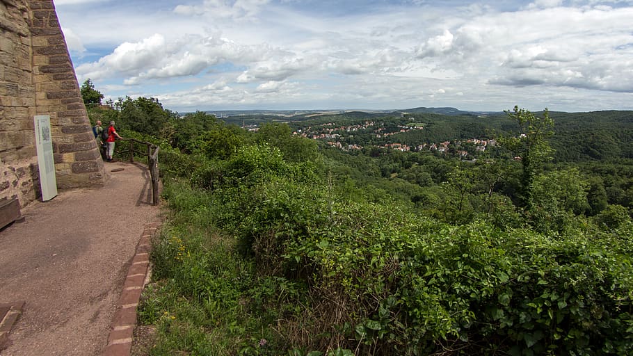 castle wartburg, thuringia germany, thuringian forest, cloud - sky HD wallpaper