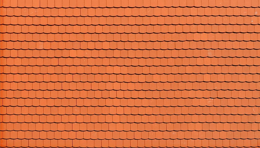 orange wall bricks, tile, top, minimal, rooftop, full frame HD wallpaper