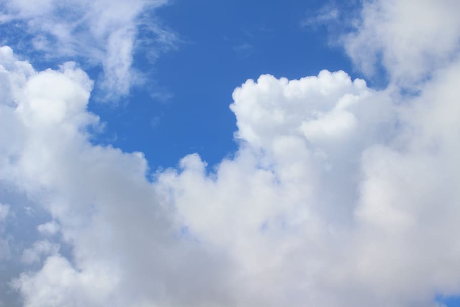 landscape, cloud, blue sky, cloud - sky, cloudscape, white color HD wallpaper