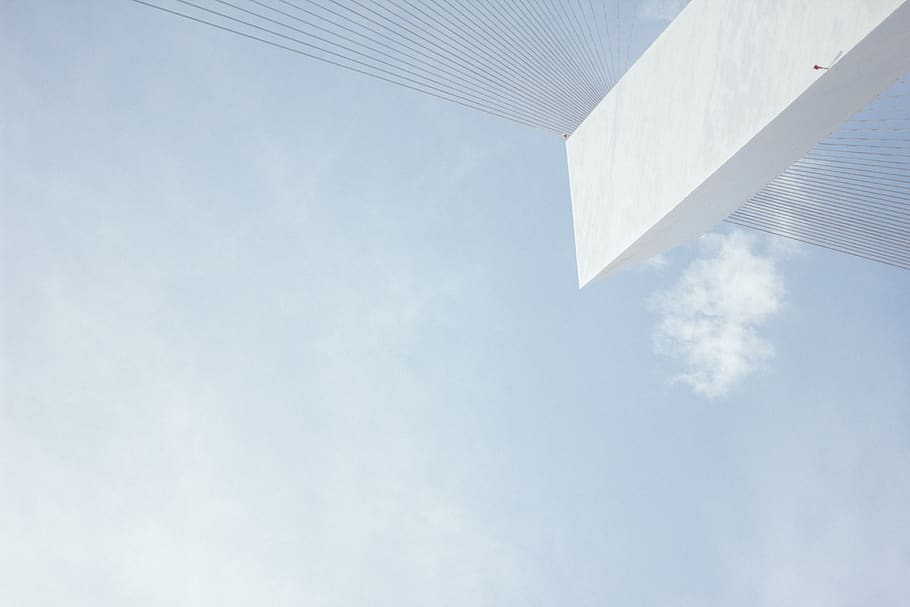 sky, clouds, white, architecture, low angle view, cloud - sky HD wallpaper