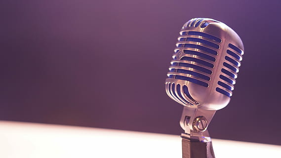 silver condenser microphone in focus photography, music, sound HD wallpaper